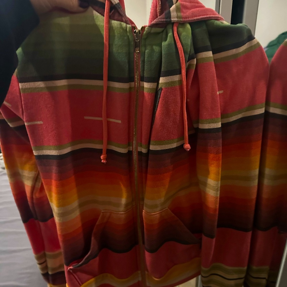 A hooded Aviator Nation sweatshirt size small